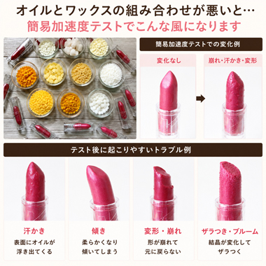 手作り口紅のオイルとワックスの組み合わせの方法